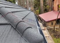 Монтаж кровли  из композитной черепицы Metrotile - ПОСЛЕ - Фото 4